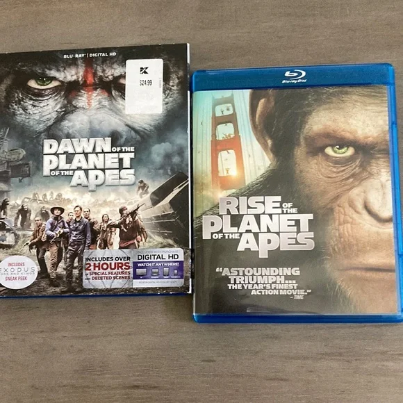 Media Two Blueray Dvds Dawn And The Rise Of The Planet Of The